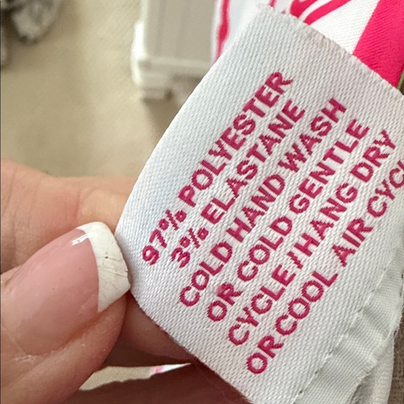 Gretchen Scott Designs Pink and White Long Sleeve Dress - Picture 7 of 7